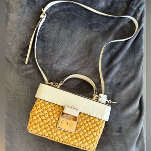 MICHAEL KORS Straw Gabriella Handle Bag